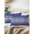 thumbnail image 3 of Outdoor Pillows Waterproof, Purple Geometric Bedding Throw Pillows with Insert for Couch Sofa Bed, Modern Abstract Art Ombre 12x20 Inch Pillowcases Decorative Camping Patio Pillow Set of 2, 3 of 8