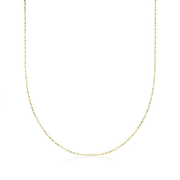 Ross-Simons Italian 1mm 18kt Yellow Gold Cable-Chain Necklace, Women's, Adult