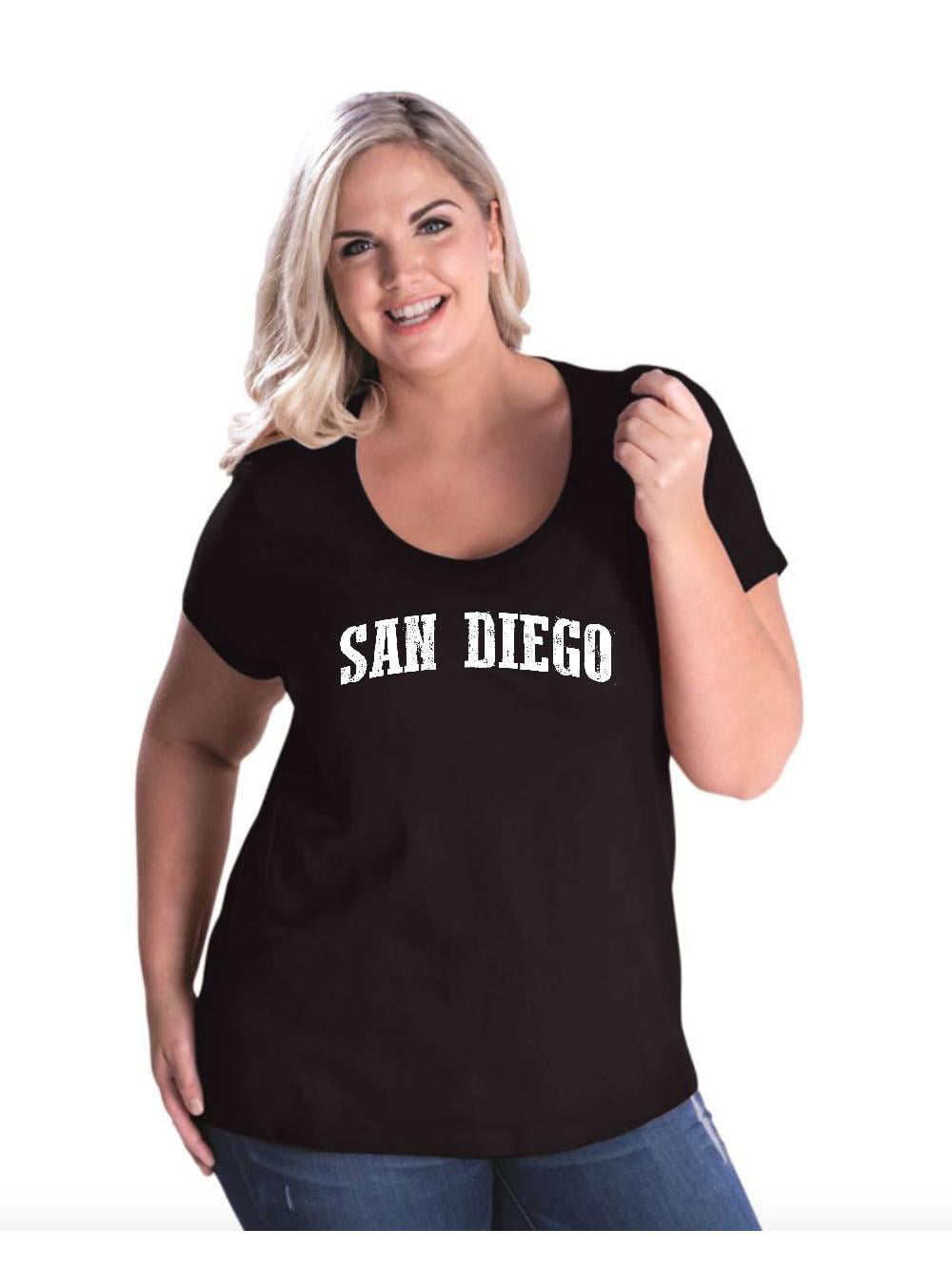 Mom's Favorite - Womens and Womens Plus Size San Diego Curvy T-Shirt ...