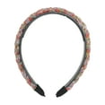 thumbnail image 3 of Unique Bargains 1 Pc Headband Cable Knit Hair Accessories for Women Orange Green, 3 of 5