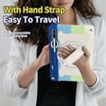 thumbnail image 5 of 3in1 Rotating Stand Case for Samsung Galaxy Tab S9+ 12.4 inch SM-X810 with Hand/Shoulder Strap, Shockproof Rugged, Multicolor, 5 of 7