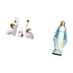 thumbnail image 5 of Elegante familia de elefantes y María, esculturas religiosas para sala de estar, dormitorio, oficina, decoración de mesa, manualidades., 5 of 8