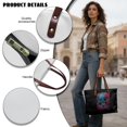 thumbnail image 5 of ZUXONGSY Skull Rose Print Tote Handbag for Women Lightweight Handle Handbag Casual Satchel Handbags with Zipper for Excursions Shopping, 5 of 6