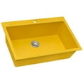 thumbnail image 5 of Ruvati Rvg1080 Epigranite 33" Drop In Single Basin Granite Composite Kitchen Sink - Midas, 5 of 7