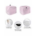 thumbnail image 2 of Pure Pink Toaster Cover 2 Slice, Simple Solid Color Dustproof Bread Machine Oven Cover with Storage Pockets, Fits Most Kitchen Toasters Protector, 2 of 5