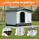 thumbnail image 4 of Casa Para Perro Mediana Poli Pets Dublín Color Gris Poli Pets PP-CMDGNG, 4 of 9