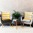 thumbnail image 7 of Decorative Throw Pillow Covers Set of 2 Chrome Yellow Pillow Covers 16x16 inch Throw Pillows Square Pillow Case,Farmhouse Modern Boho Striped Pillow Covers for Couch Sofa Outdoor, 7 of 7