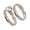 Sandblasting, variant on Two Tone Brushed Stainless Steel Rings, Real Gold Plated Pair, Natural Style Metal Rings for Couples