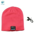 thumbnail image 2 of Deago Bluetooth Headphones Beanie Knit Hat Cap Wireless Running Music Hat with 2 Speakers & Mic Headset for Unisex Men Women / Pink, 2 of 8