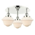 thumbnail image 3 of Innovations Lighting  Oxford - 3 Light 18" Flush Mount Polished Nickel/Matte White, 3 of 5
