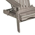 thumbnail image 4 of Geli Outdoor Adirondack Chair-Slatted Back-Gray Eucalyptus Wood, 4 of 10