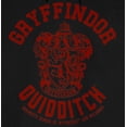 thumbnail image 5 of Harry Potter Gryffindor Quidditch Crest Long Sleeve Black Adult Hooded Sweatshirt-Medium, 5 of 7