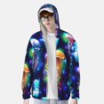 thumbnail image 4 of Kll Transparent Jellyfishes Print Men'S Women’s Upf 50+ Sun Protection Outdoor Hoodie Jacket Long Sleeve Fishing Hiking Performance Shirt- Small, 4 of 8