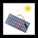 thumbnail image 1 of Panel Solar de Polisilicio de 5W 12V el Panel de Carga Impermeable PortáTil para Exteriores con Clips Puede Cargar la BateríA de 9-12V, 1 of 5