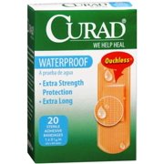 Curad Waterproof Bandages 1 X 3-1/4 Inches 20 Each (Pack of 2)