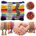 thumbnail image 3 of DIY Friendship Bracelet Kit, Bracelet Making Kit for Kids DIY handmade beaded jewelry homemade woven necklace candy color color puzzle handmade creative toys, 3 of 5