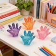 thumbnail image 6 of Glitter Squishy Relaxation Toy with Slow Rising Palm Shape, 1-Pack, Random Color, for Kids and Adults, Squeeze Toy, 6 of 6