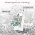 thumbnail image 5 of For Samsung Galaxy S20 Case,Clear Liquid Glitter Waterfall Bling Protective Case for Galaxy S20 - Silver, 5 of 7