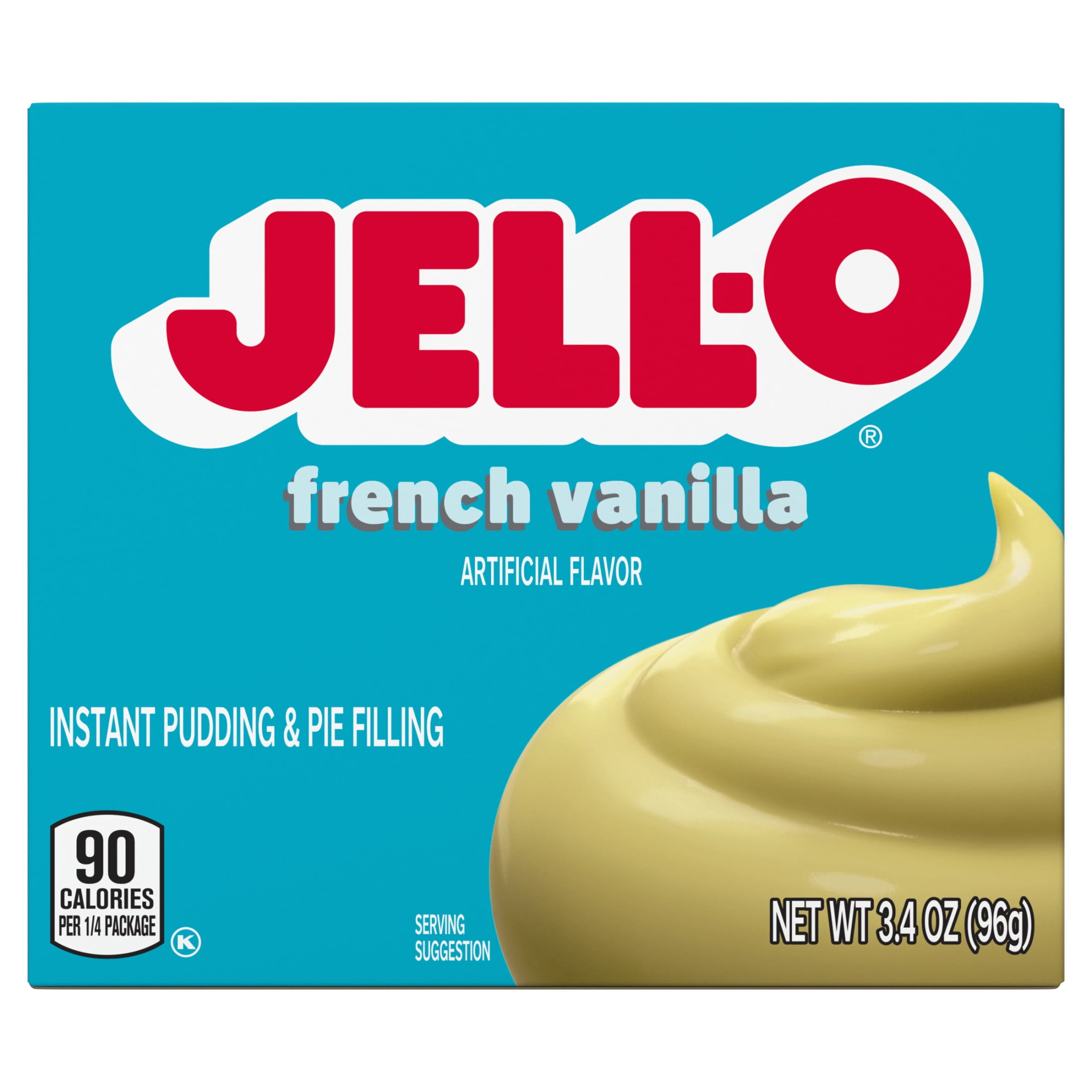 Jell-O French Vanilla Instant Pudding & Pie Filling Mix, 3.4 oz Box