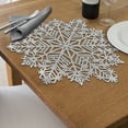 thumbnail image 2 of Pvc Cut Out Snowflake Placemat (Silver) - Set of 12, 2 of 4