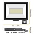 thumbnail image 2 of 10W 20W 30W 50W 75W 100W 150W 200W Induction Led Flood Light With Adjustable PIR Sensor Floodlight Outdoor ,Power Saving, 2 of 7