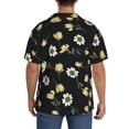 thumbnail image 7 of Goofa Daisy Printed Men's Casual Short-sleeved Shirt,Lightweight Breathable Button-down,Summer Casual men's top,Versatile Fashion shirt-3X-Large, 7 of 7