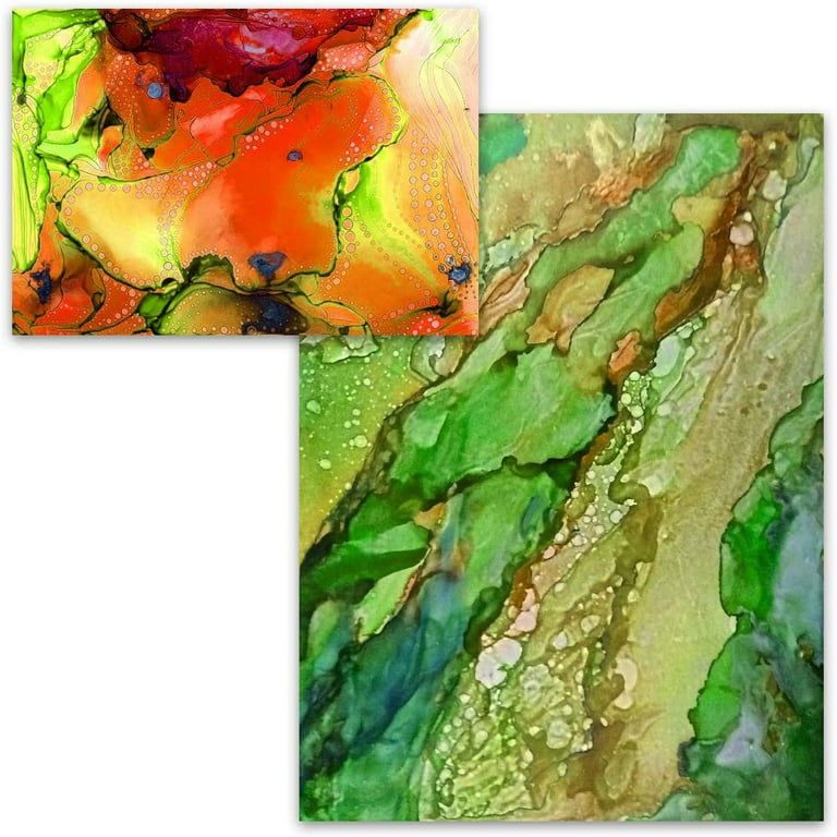 Pixiss Alcohol Ink Paper 25 Sheets Heavy Weight Paper for Alcohol