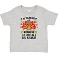 thumbnail image 3 of Inktastic Thanksgiving I'm Thankful Because I'm Gonna Be a Big Sister Girls Baby T-Shirt, 3 of 5
