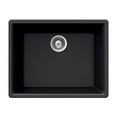 thumbnail image 1 of Houzer G-100U MIDNITE Quartztone Series Composite Granite Undermount Single Bowl Kitchen Sink, Black, 1 of 1