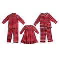 thumbnail image 2 of Conjuntos de pijamas de franela de tartán para bebé, venta al por mayor, pijamas de Navidad a juego para familia, niño y niña, 2023, 2 of 4