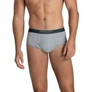 Fruit of the Loom Mens Cotton Briefs, Moisture-Wicking, Mid-Rise Fashion Brief Underwear, 6-Pack, S-5XB