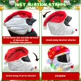 thumbnail image 4 of Cubierta de Casco BUAEL Extra Grande Navidad Santa con Luz, 4 of 7
