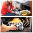 thumbnail image 7 of Buffalo Plaid Kitchen Towels Oven Mitts and Pot Holder Set - 5-Piece Black and White Kitchen Towels Set with Strong Water Absorption - Convenient Hook and Half Piping Tidy -, 7 of 7