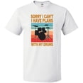 thumbnail image 3 of Inktastic Drummer Funny Retro Plans with My Drums T-Shirt, 3 of 5