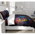 thumbnail image 4 of DOJLIO Dream Lion Bedspread Cover Twin Size Color Spray Paint Lion Pattern Duvet Cover Lion Head Room Decor Bedding Sets Art Lion Style for Adult Men Women, 4 of 5