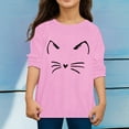 thumbnail image 2 of XUELUO Toddler Boys Shirts & Tops Girls Autumn Long Sleeve Cartoon Cat Prints Shirt Daily-Wear, 2 of 4