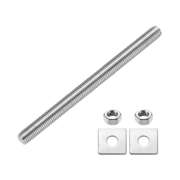Fully Threaded Rod, M14 x 150mm 304 Stainless Steel with Nuts Washers