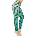 thumbnail image 4 of Creamy Soft Leggings Premium Women's Ombre Green Guns Extra Plus, High Rise, Stretchy, Comfortable, 3X-5X Leggings - by USA Fashion™, 4 of 7