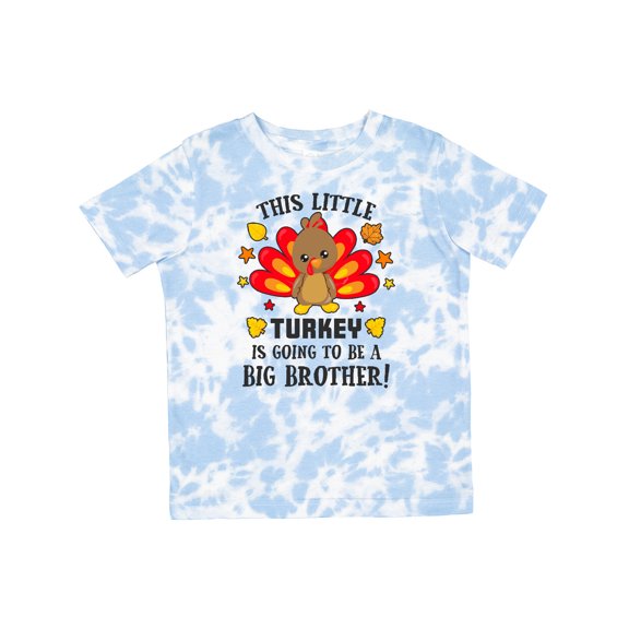 Inktastic This Little Turkey is Going to Be a Big Brother Boys Toddler T-Shirt
