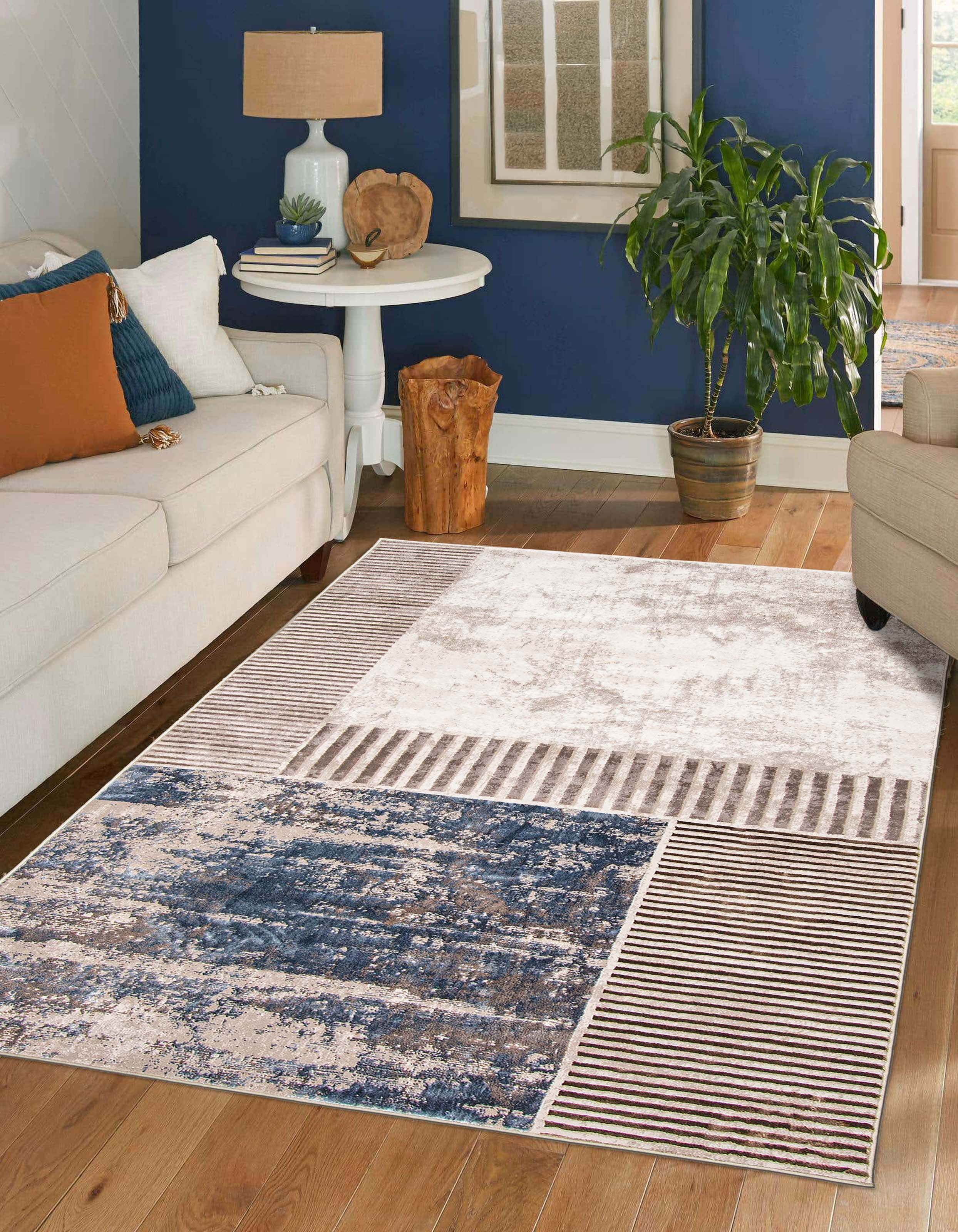 ECARPET Monica Contemporary/Modern Area Rug for Living Room, Bedroom, Dining Entrance, Hallway and More.