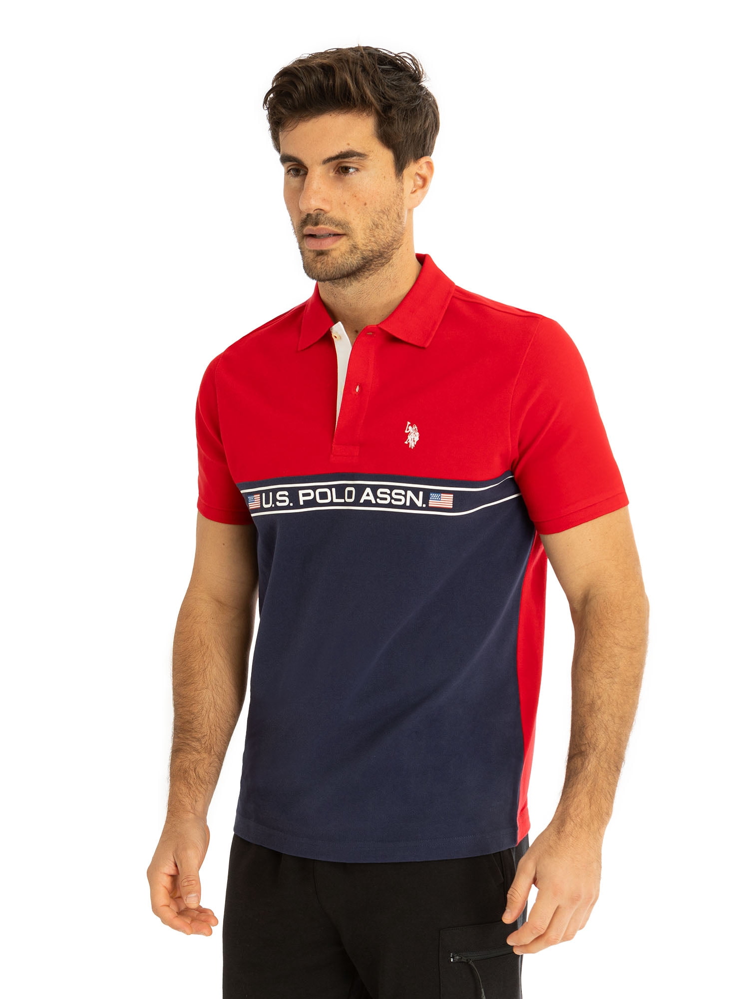U.S. Polo Assn. Men's Novelty Polo Shirt