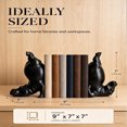thumbnail image 4 of Hippo Bookends, Heavy Resin Animal Book Holders, Creative Yoga Hippo Statue — Resin Handstand Animal Figurine for Bookshelves, Desks, Offices, and Home Decor, 4 of 6