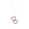 Personalized Family Jewelry Building Hearts Birthstone Pendant available in Sterling Silver, Yellow and White Gold