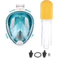 thumbnail image 4 of Masque de Snorkeling 180° Caméra d'Action Compatible Masque de Natation (Bleu) S/M, 4 of 5