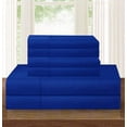 thumbnail image 2 of Elegant Comfort 1500 Hotel Quality Microfiber Wrinkle and Fade Resistant Cozy 6-Piece Bedding Set, King Royal Blue, 2 of 5