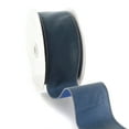 thumbnail image 2 of Ribbon Traditions 2.5" Wired Suede Velvet Ribbon Antique Blue - 25 Yards, 2 of 2