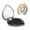 Heart Shape, variant on Picia Cute Fox with Heart for Compact Vanity Mirror , Travel Makeup Mirror , Portable Magnifying Cosmetic Mirror for Daily, Work, Business-Square
