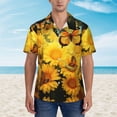 thumbnail image 2 of Camisa hawaiana con estampado 3D completo y gráfico de mariposa para hombre, camisas casuales con botones para playa, vacaciones, camisetas cubanas, blusas para hombre, 2 of 5