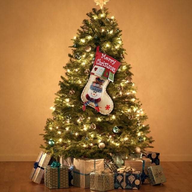 Large Christmas Stocking Santa Claus Snowman Three-dimensional Decoration Gift Bag Gift Bag