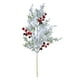 thumbnail image 2 of Hogar y cocina, Decoración del hogar, 6 tallos artificiales de bayas rojas escarchadas de nieve de 19.3 pulgadas, ramas de acebo navideñas nevadas para decoración del árbol de Navidad, manualidades na, 2 of 9